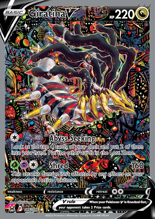 Giratina V (Alternate Full Art) 186/196 Lost Origin