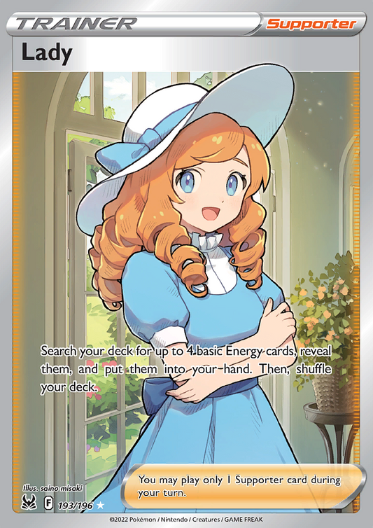 Lady (Full Art) 193/196 Lost Origin