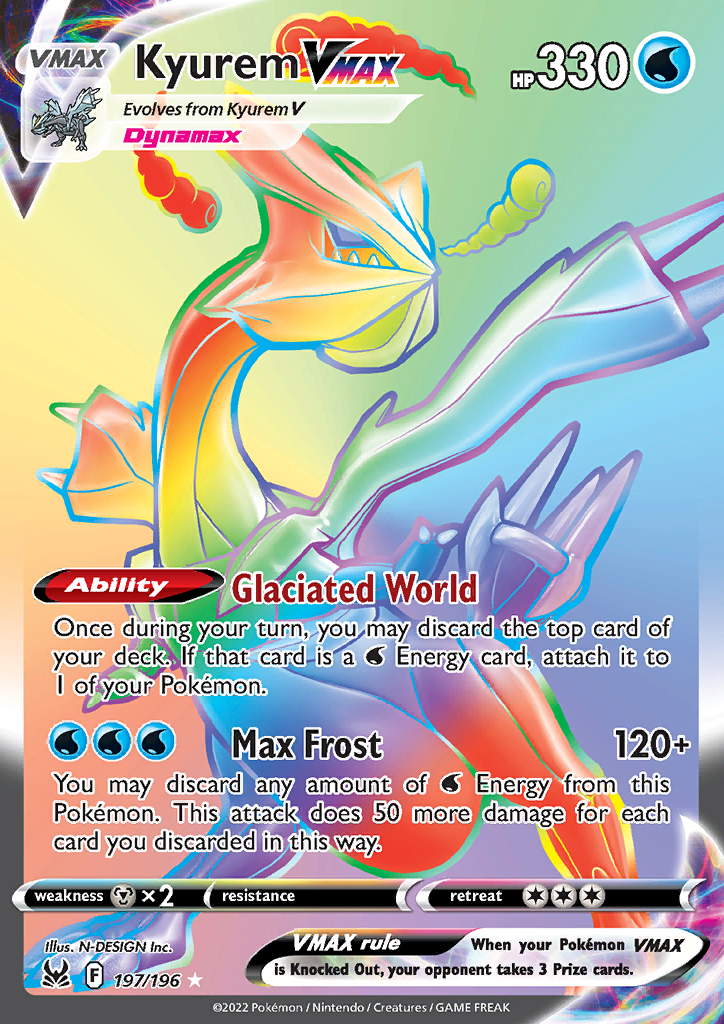 Kyurem VMAX (Secret) 197/196 Lost Origin