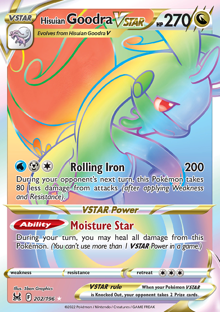 Hisuian Goodra VSTAR (Secret) 202/196 Lost Origin