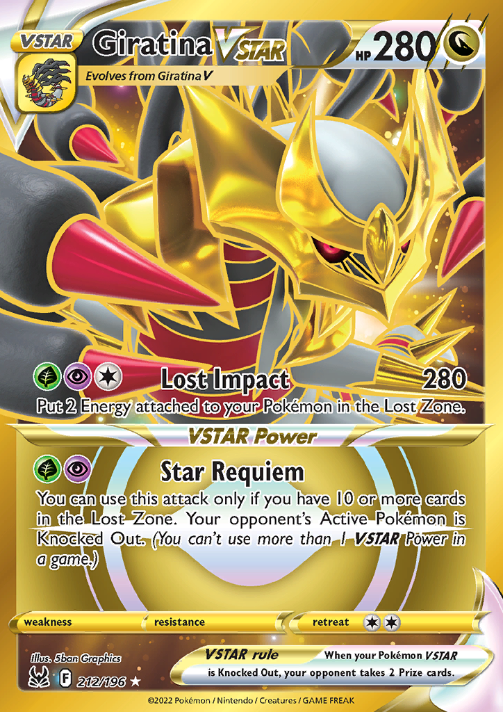 Giratina VSTAR (212) (Secret) 212/196 Lost Origin