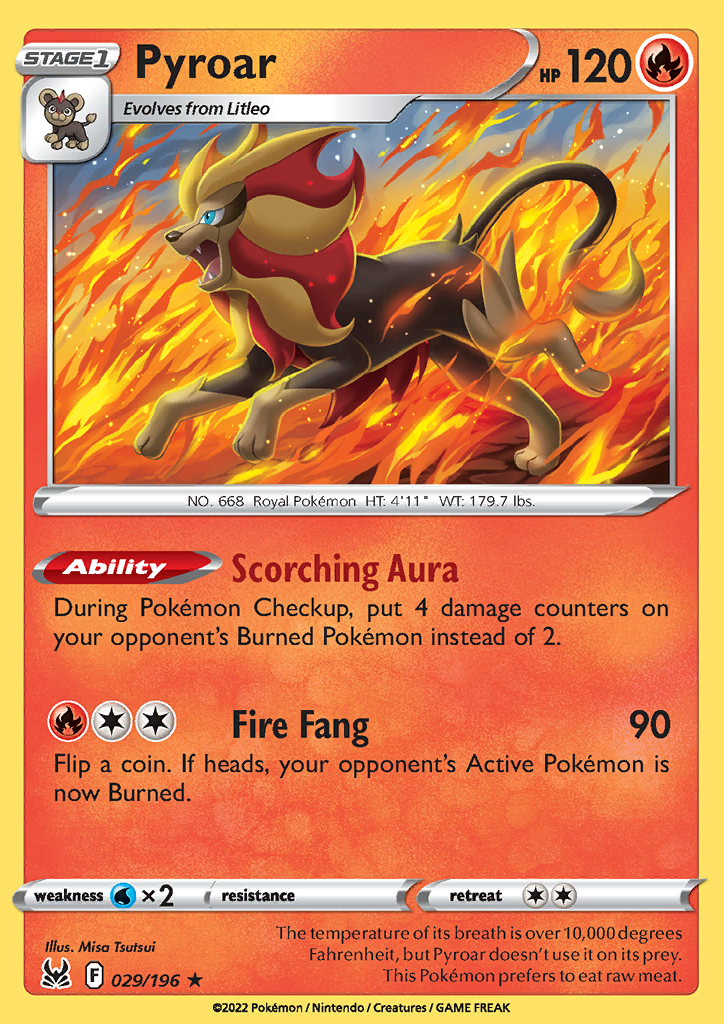 Pyroar 029/196 Lost Origin