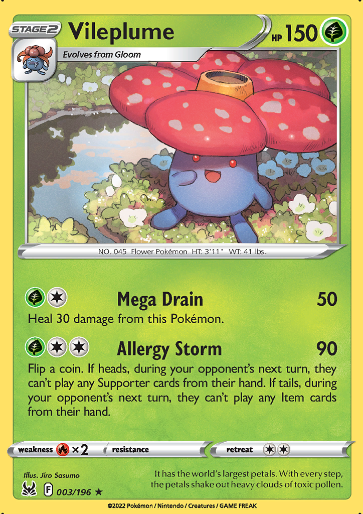 Vileplume 003/196 Lost Origin