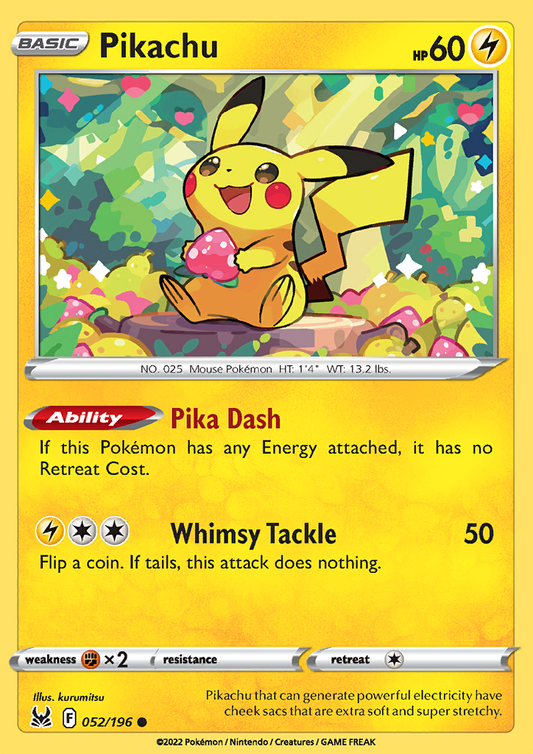 Pikachu 052/196 Lost Origin