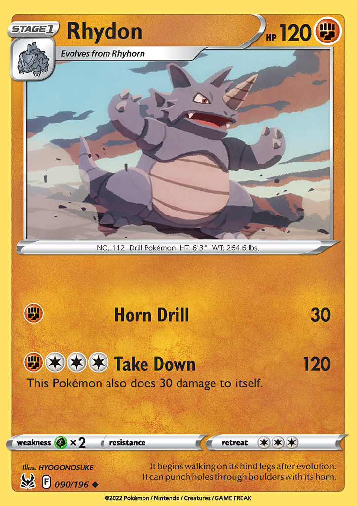 Rhydon 090/196 Lost Origin