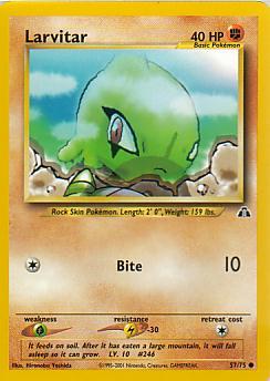 Larvitar 57/75 Neo Discovery Common