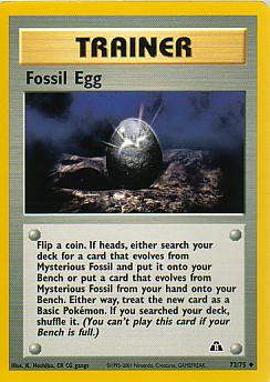 Fossil Egg 72/75 Neo Discovery Uncommon