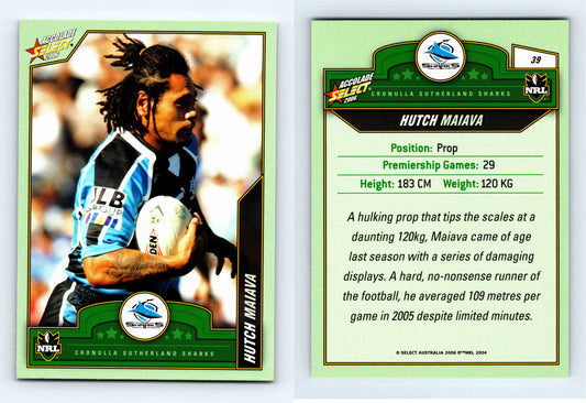 #39 HUTCH MAIAVA 2006 Select NRL Accolade