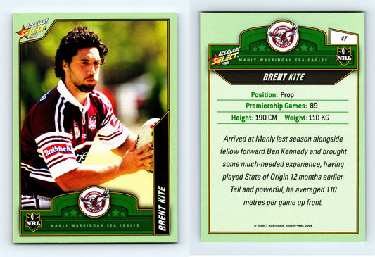 #47 BRENT KITE 2006 Select NRL Accolade