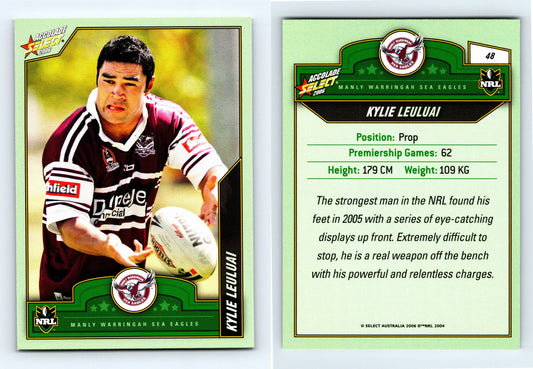 #48 KYLIE LEULUAI 2006 Select NRL Accolade