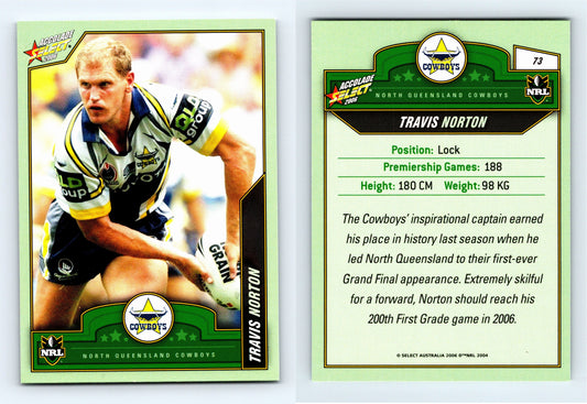 #73 TRAVIS NORTON 2006 Select NRL Accolade