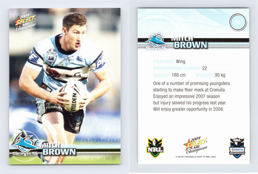 #50 MITCH BROWN 2009 Select NRL Champions