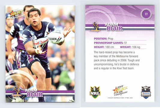 #77 ADAM BLAIR 2009 Select NRL Champions