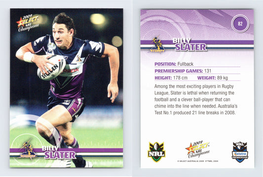 #82 BILLY SLATER 2009 Select NRL Champions