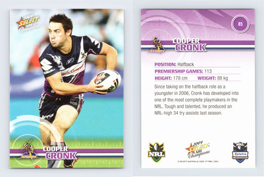 #85 COOPER CRONK 2009 Select NRL Champions