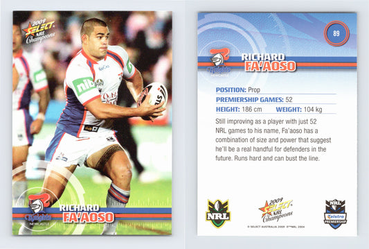 #89 RICHARD FA’AOSO 2009 Select NRL Champions