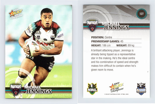 #127 MICHAEL JENNINGS 2009 Select NRL Champions