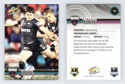 #135 LACHLAN COOTE 2009 Select NRL Champions