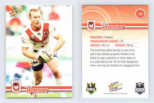 #138 BEN HORNBY 2009 Select NRL Champions