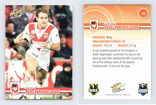 #140 JASON NIGHTINGALE 2009 Select NRL Champions