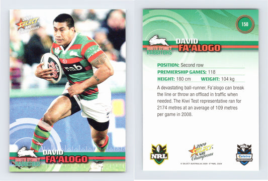 #150 DAVID FA’ALOGO 2009 Select NRL Champions