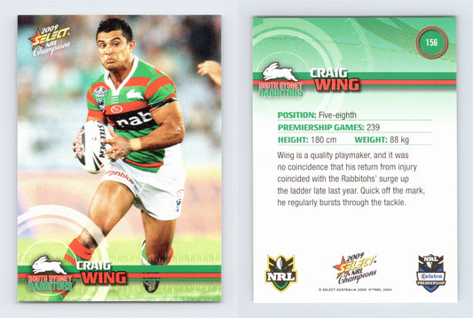 #156 CRAIG WING 2009 Select NRL Champions