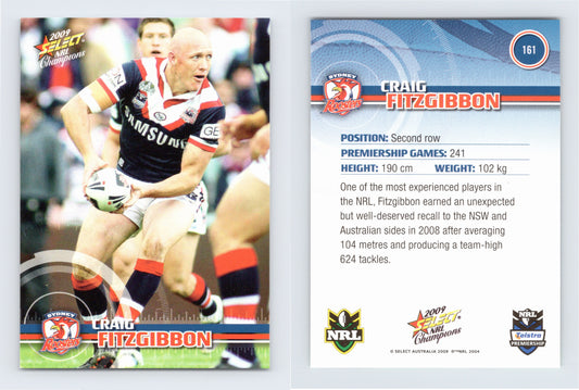 #161 CRAIG FITZGIBBON 2009 Select NRL Champions