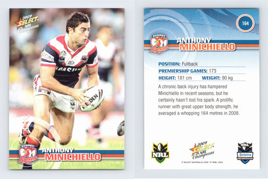 #164 ANTHONY MINICHIELLO 2009 Select NRL Champions