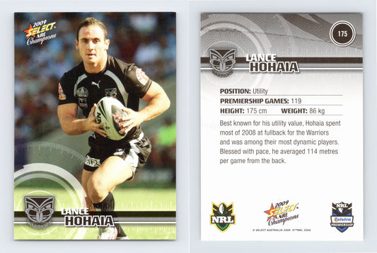 #175 LANCE HOHAIA 2009 Select NRL Champions