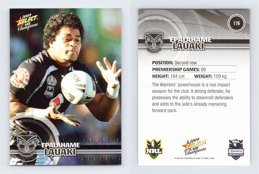 #176 EPALAHAME LAUAKI 2009 Select NRL Champions