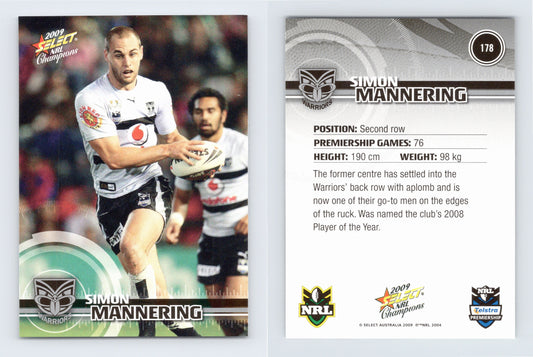 #178 SIMON MANNERING 2009 Select NRL Champions