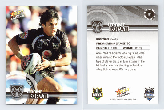 #181 JEROME ROPATI 2009 Select NRL Champions