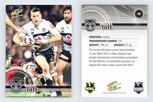 #182 BRENT TATE 2009 Select NRL Champions