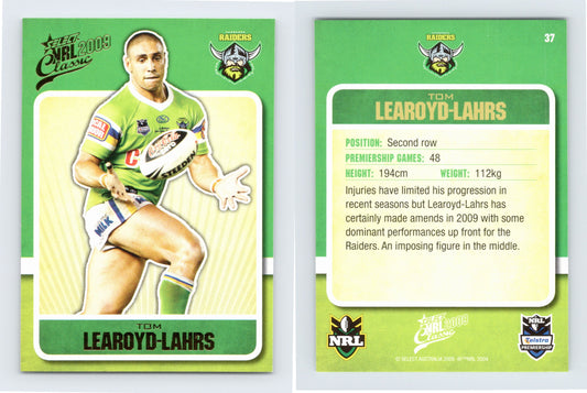 #37 TOM LEAROYD-LAHRS 2009 Select NRL Classic