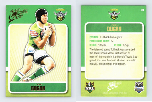 #39 JOSH DUGAN 2009 Select NRL Classic