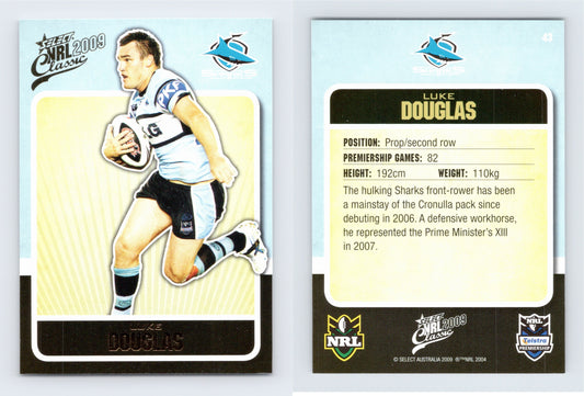 #43 LUKE DOUGLAS 2009 Select NRL Classic