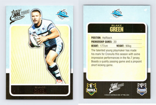 #47 BLAKE GREEN 2009 Select NRL Classic