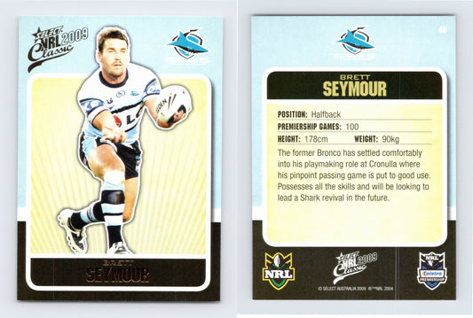 #48 BRETT SEYMOUR 2009 Select NRL Classic