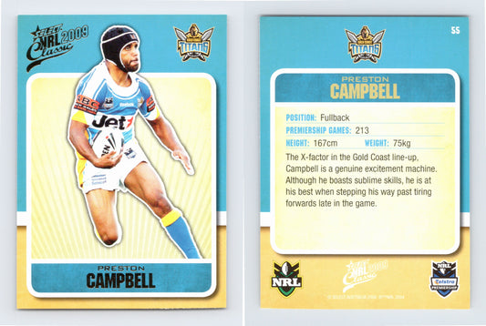 #55 PRESTON CAMPBELL 2009 Select NRL Classic