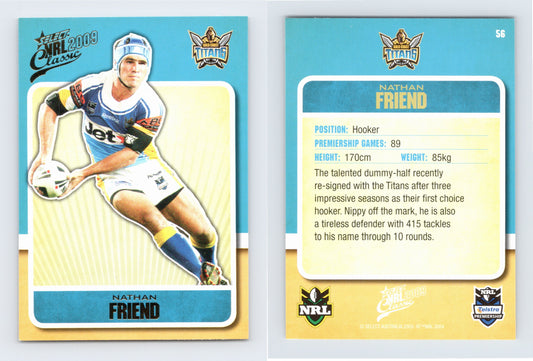 #56 NATHAN FRIEND 2009 Select NRL Classic