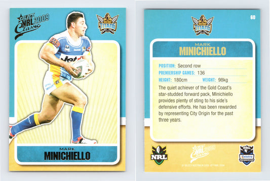 #60 MARK MINICHIELLO 2009 Select NRL Classic