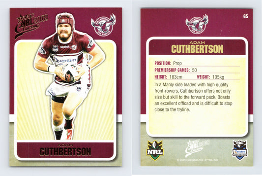 #65 ADAM CUTHBERTSON 2009 Select NRL Classic