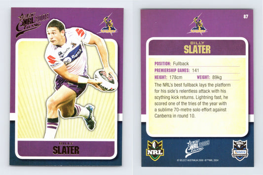 #87 BILLY SLATER 2009 Select NRL Classic