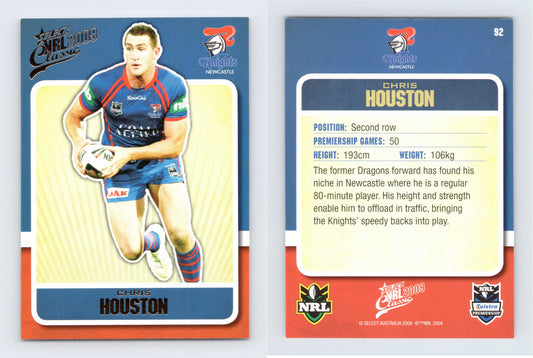 #92 CHRIS HOUSTON 2009 Select NRL Classic