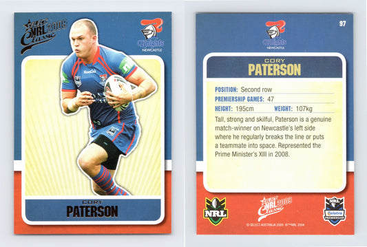 #97 CORY PATERSON 2009 Select NRL Classic