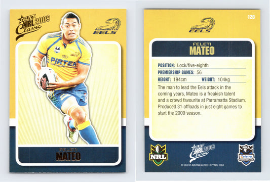 #120 FELETI MATEO 2009 Select NRL Classic