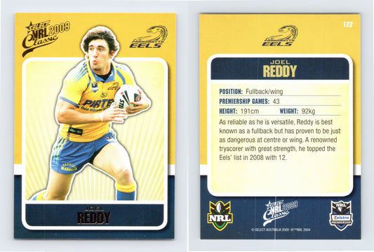 #122 JOEL REDDY 2009 Select NRL Classic