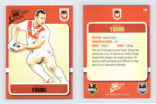 #142 DEAN YOUNG 2009 Select NRL Classic