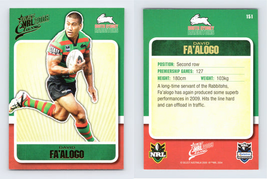 #151 DAVID FA’ALOGO 2009 Select NRL Classic