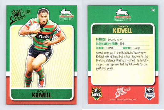 #152 DAVID KIDWELL 2009 Select NRL Classic